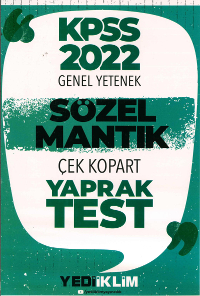 SÖZEL MANTIK ÇEK KOPART YAPRAK TEST