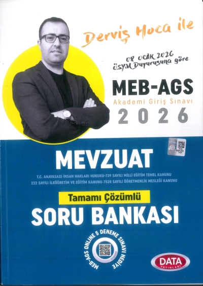 2026 MEB-AGS Mevzuat Soru Bankası Çözümlü Ultra Serisi Data Yayınları