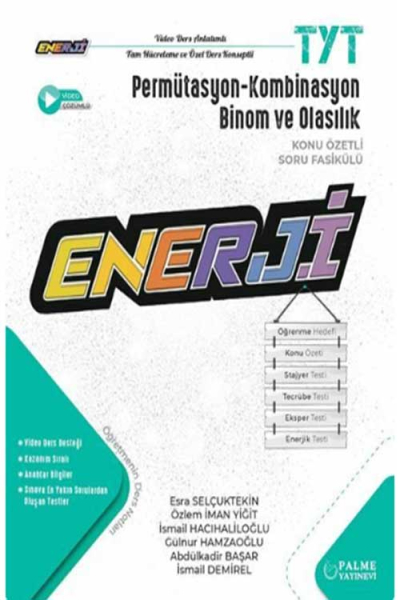 TYT Enerji Permütasyon - Kombinasyon Binom ve Olasılık Konu Özetli Soru Fasikülü Zeta Fotokopi