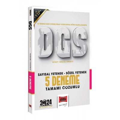 2024 DGS Sözel Sayısal Bölüm Tamamı Çözümlü 5 Deneme