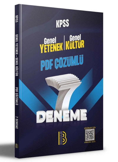 KPSS Genel Yetenek Genel Kültür 7 Deneme PDF Çözümlü Benim Hocam Yayınları Zeta Fotokopi