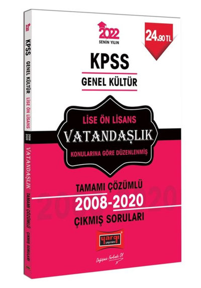 LİSE-ÖNLİSANS VATANDAŞLIK BİLGİSİ ÇÖZÜMLÜ ÇIKMIŞ SORULAR 2008-2020 Zeta Fotokopi