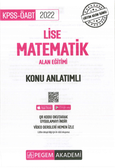 LİSE MATEMATİK ALAN EĞİTİMİ KONU ANLATIMLI Zeta Fotokopi