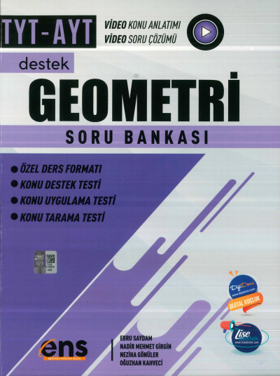 TYT AYT Geometri Destek Soru Bankası ENS Yayıncılık Zeta Fotokopi