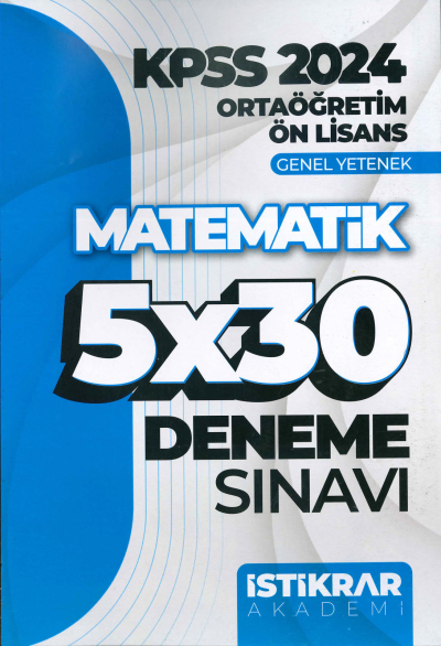 MATEMATİK 5*30 DENEME SINAVI Zeta Fotokopi