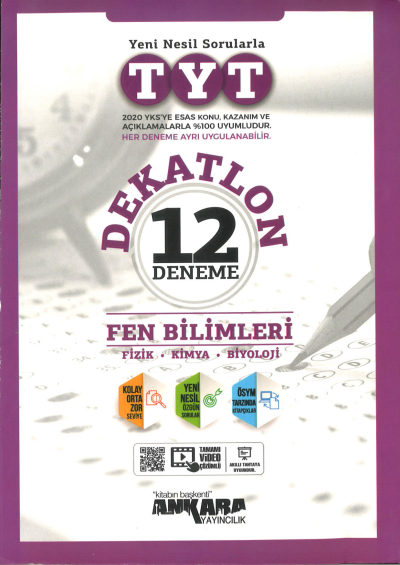TYT Fen Bilimleri Dekatlon 12 Deneme Zeta Fotokopi