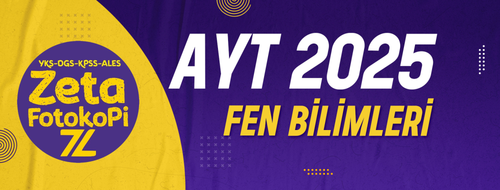 AYT Fen Bilimleri Zeta Fotokopi