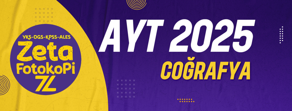 AYT Coğrafya Zeta Fotokopi