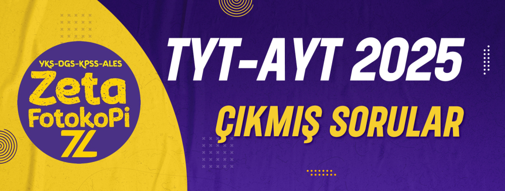 Çıkmış Sorular Zeta Fotokopi