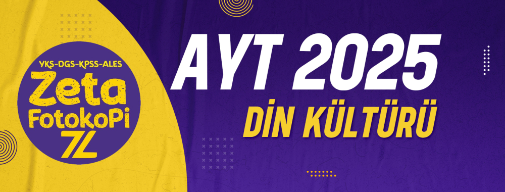 AYT Din Kültürü Ve Ahlak Bilgisi Zeta Fotokopi